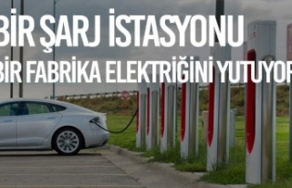 Bir Şarj İstasyonu Bir Fabrika kadar elektrik çekiyor