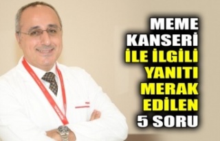 MEME KANSERİ İLE İLGİLİ YANITI MERAK EDİLEN...