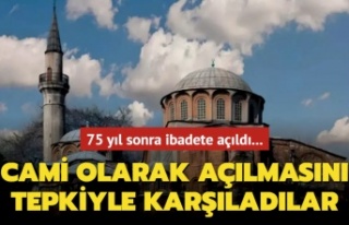 Kariye Camii,  75 yıl sonra ibadete açıldı