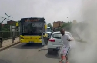 Ataşehir’de Trafikte Bıçaklı Kavga: Yangın...