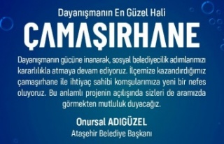 ATAŞEHİR BELEDİYESİ’NDEN ÜCRETSİZ ÇAMAŞIRHANE...