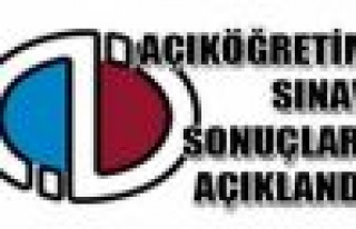 AÖF sonuçları açıklandı