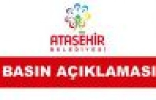 Ataşehir Belediyesi, Basın Açıklaması