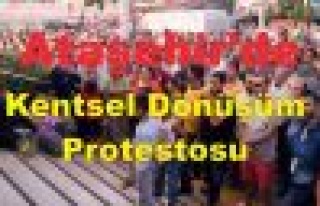 Ataşehir'de  'Kentsel dönüşüm' protestosu