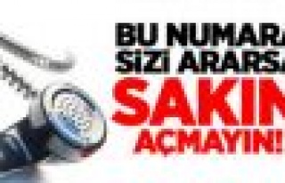 Bu Numaralar Ararsa Açmayın