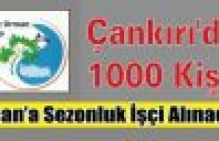 Çankırı'da 1000 Kişi İşe Alınacak