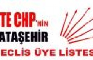 CHP Ataşehir Belediye meclis üyeleri belirlendi.