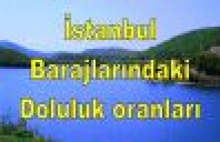 İstanbul  barajlarındaki doluluk oranı