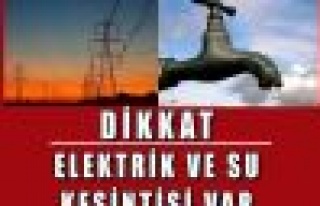 İstanbul'da Elektrik ve  Su kesintisi