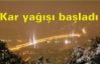 İstanbul'da Kar yağışı başladı