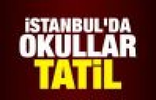 İstanbul'da okullar tatil!