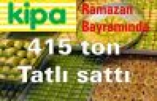 Kipa, Bayram'da 415 ton tatlı sattı