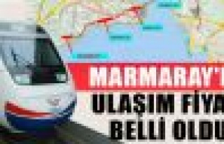 Marmaray'da bilet fiyatları belli oldu