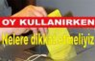 Oy kullanırken nelere dikkat etmeliyiz?