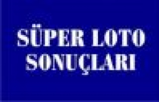 Süper Loto çekilişi yapıldı.