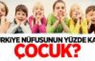  Türkiye nüfusunun %29,4’ünü çocuk nüfus