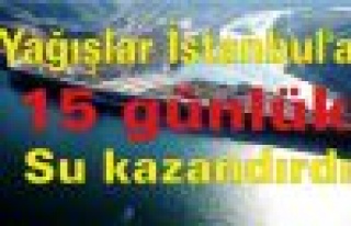 “Yağışlar İstanbul'a 15 günlük su kazandırdı“...