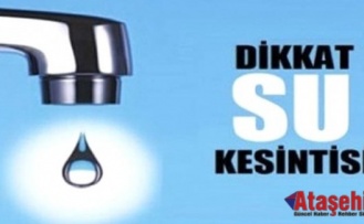 Ataşehir'de su kesintisi