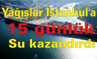 “Yağışlar İstanbul'a 15 günlük su kazandırdı“ 
