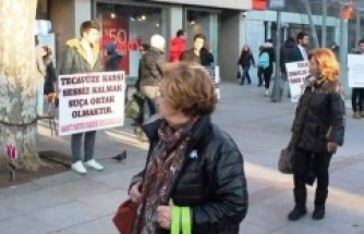 Saadet Partisin'den Kadına Taciz ve Tecavüze dur eylemi