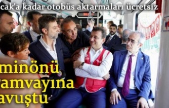 EMİNÖNÜ, TRAMVAYINA KAVUŞTU