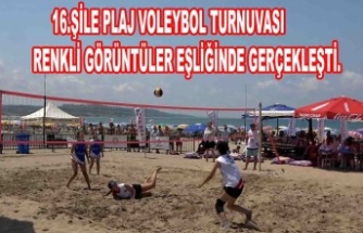 16. ŞİLE PLAJ VOLEYBOLU RENKLİ GÖRÜNTÜLER EŞLİĞİNDE GERÇEKLEŞTİ