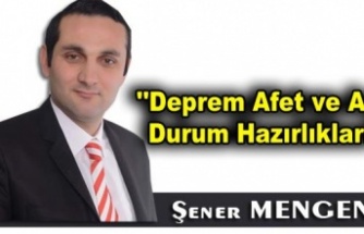 Deprem Afet ve Acil Durum Hazırlıkları