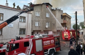 ATAŞEHİR'DE KORKUTAN YANGIN