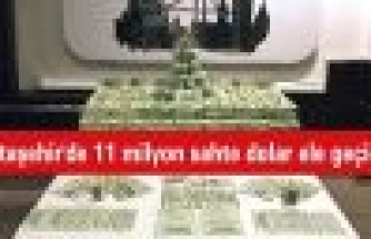 Ataşehir'de 11 milyon sahte dolar ele geçirdi
