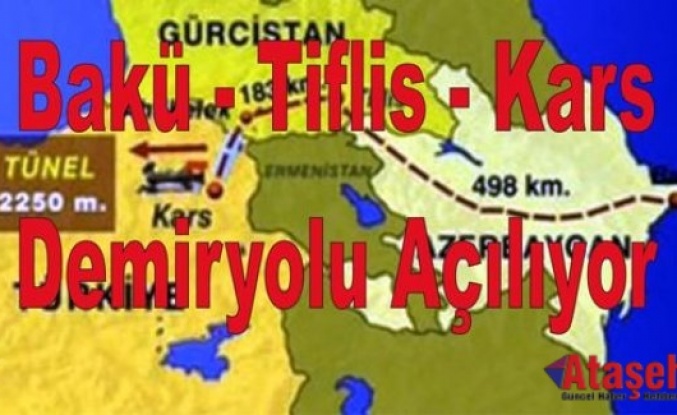 Bakü-Tiflis-Kars Demiryolu Açılıyor