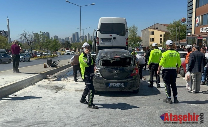 Ataşehir'de trafik kazası: 3 kişi yaralandı