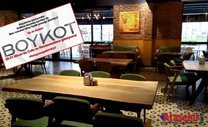 Restoran, Kafede, Lokanta boykotu hızla yayılıyor