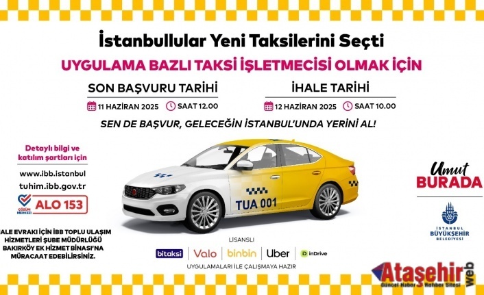 150 YENİ TAKSİ PLAKASI İHALESİ İÇİN SON BAŞVURU 11 HAZİRAN 
